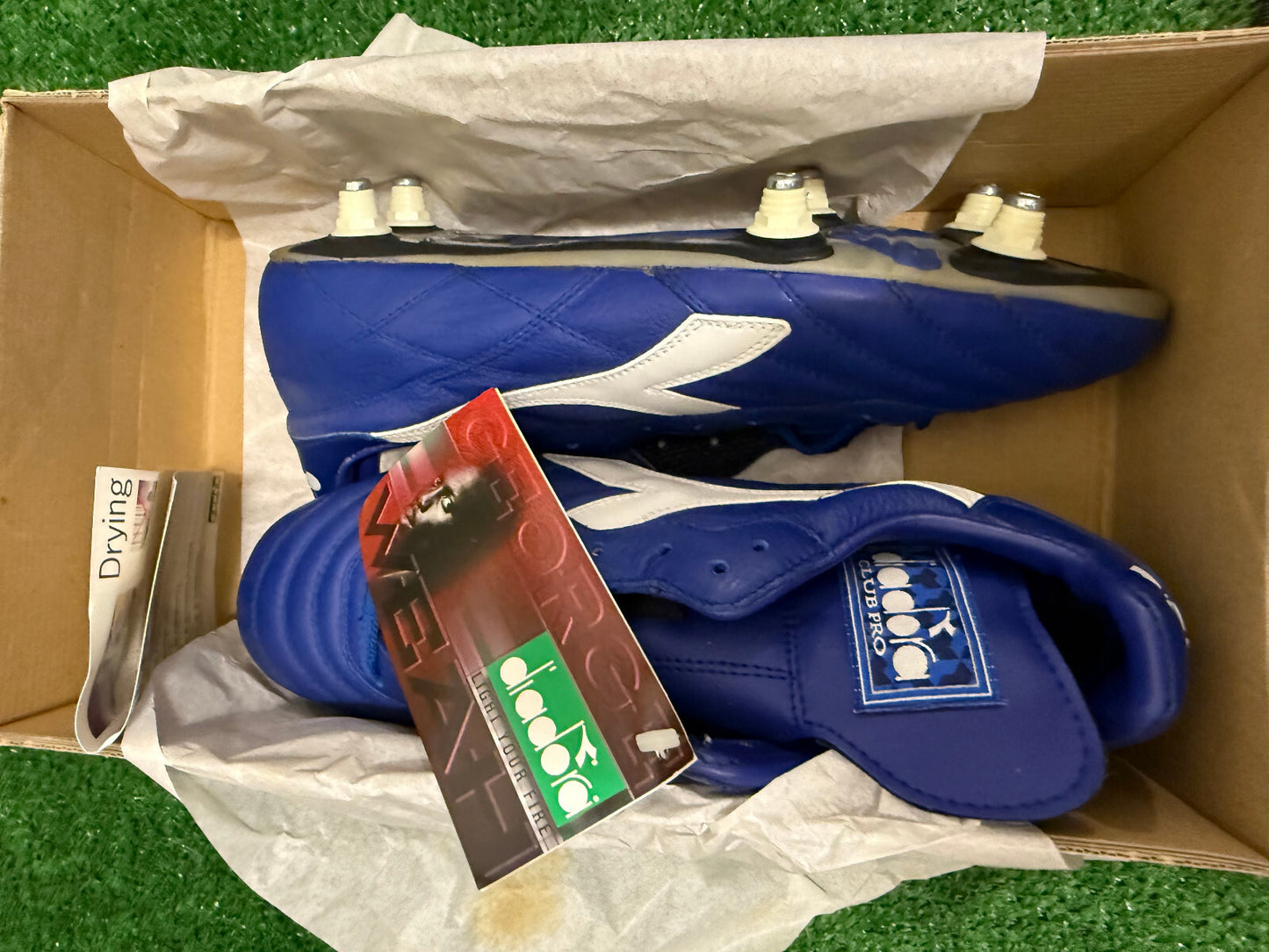 vintage diadora vintage BRASIL football shoes GEORGE WEAH Milan 1995 PRO 42,5