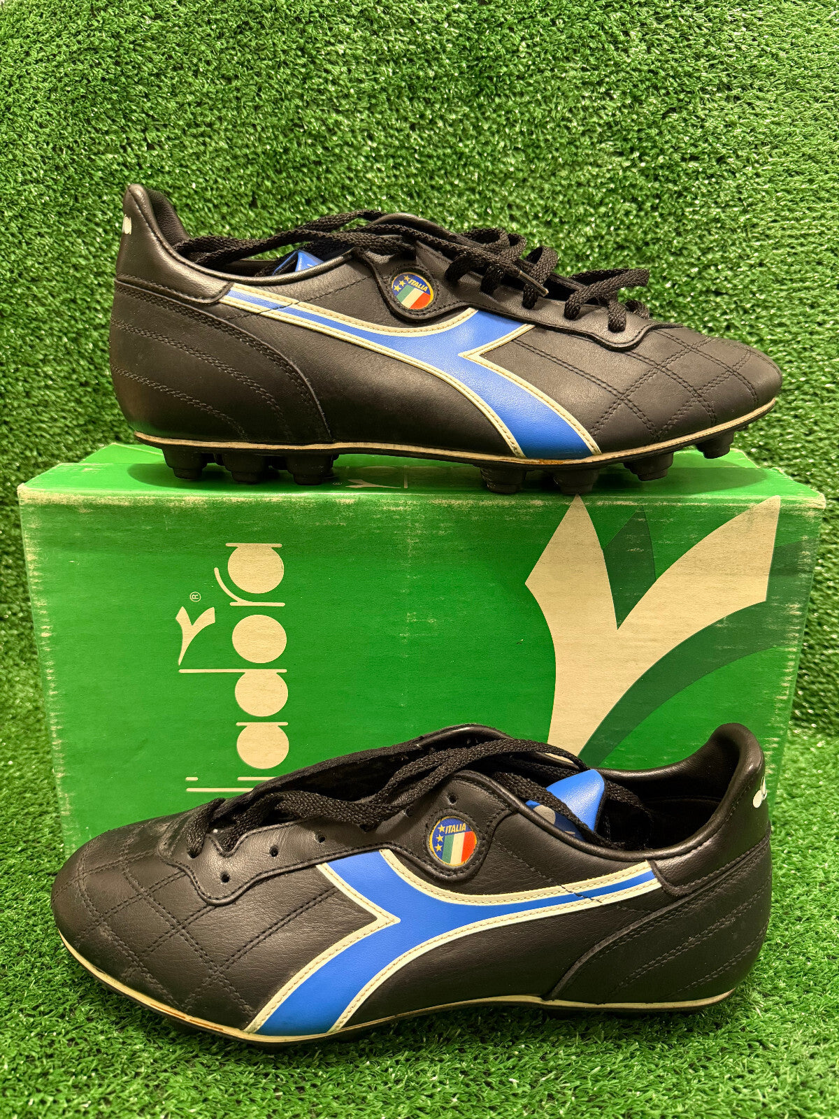 scarpe calcio vintage football boots DIADORA MONDIALE 1986 FIGC