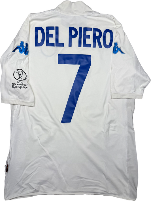 maglia calcio vintage Italia 2002 DEL PIERO World Cup Mondiali Japan Kappa Issue