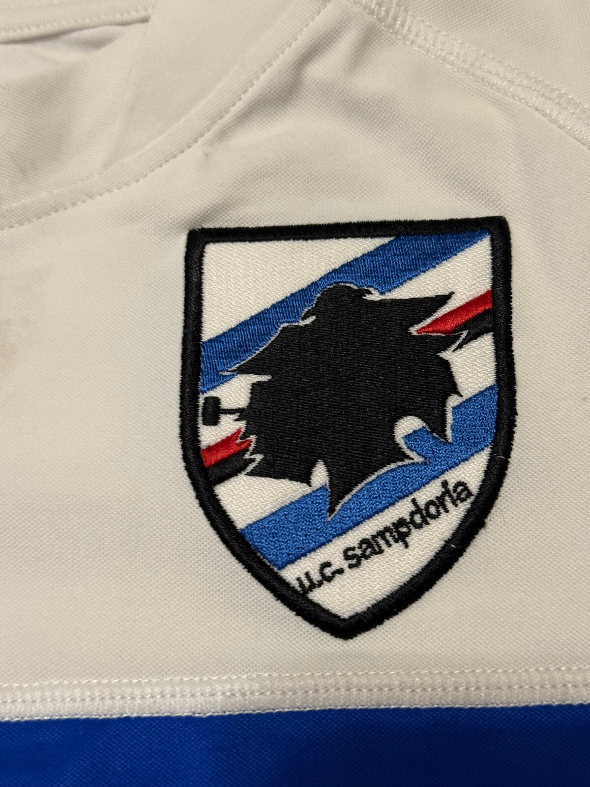 maglia calcio vintage Sampdoria CASSANO player issue 2009 2010 L Kappa ERG