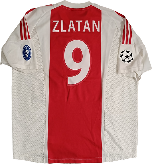 maglia calcio vintage ajax Ibrahimovic 2001 2002 amro vintage adidas jersey XL