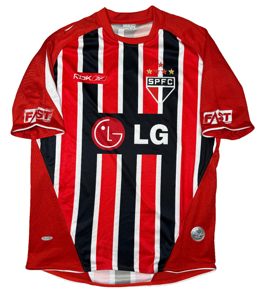maglia calcio Sao Paulo vintage Reebok LG Adrian Fast shop Brasil L