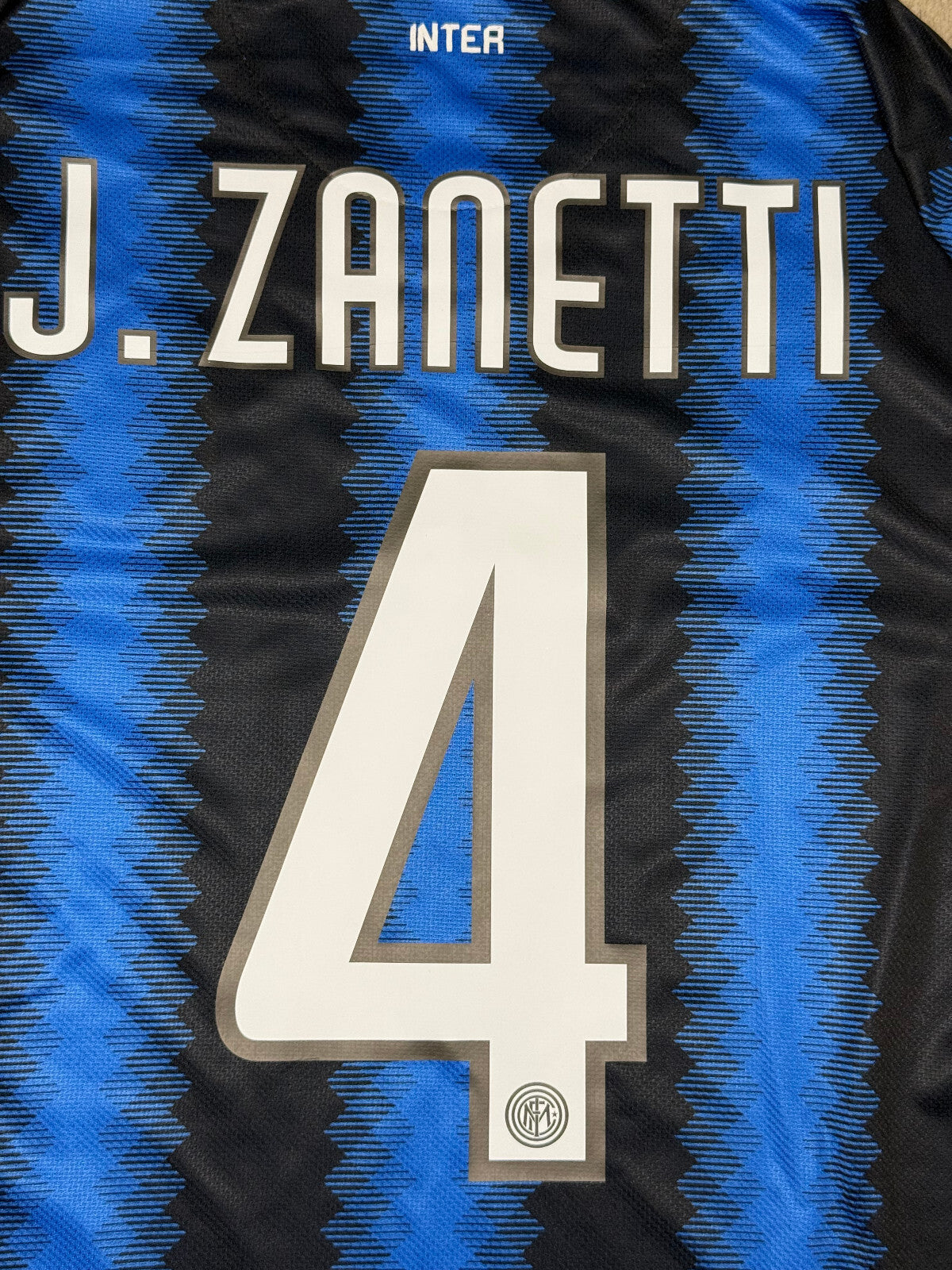 maglia calcio Inter vintage ZANETTI Nike shirt Home Pirelli 2010 2011 jersey L