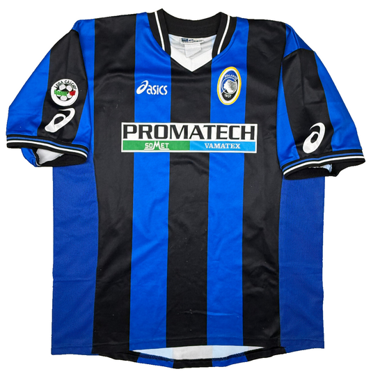 maglia calcio Atalanta DONI 2002 2003 Promatech vintage home Asics SERIE A XL