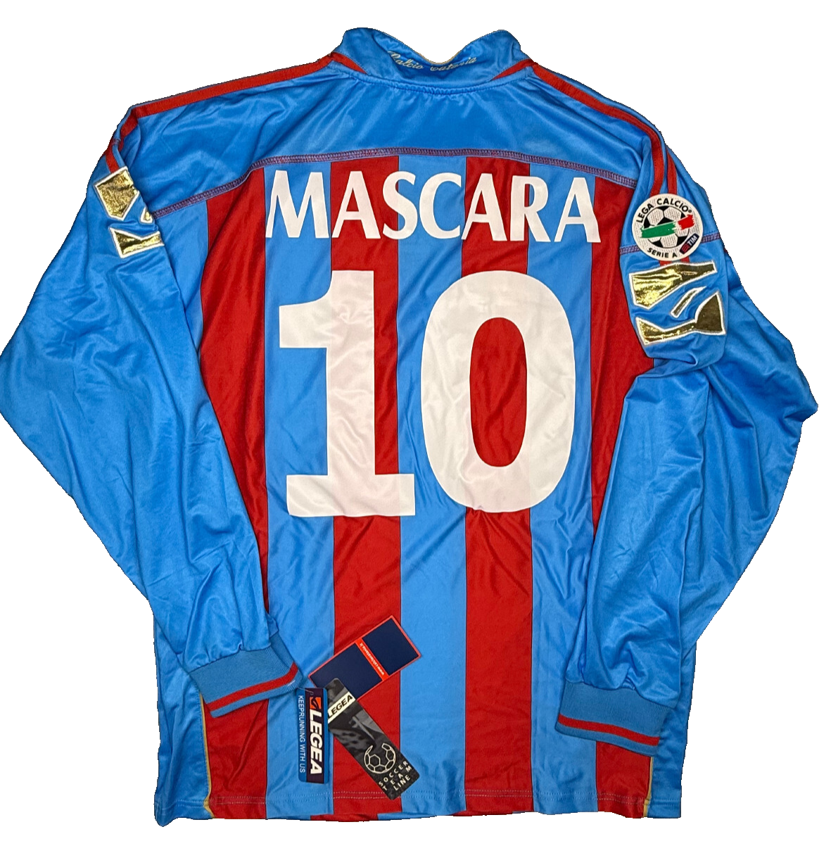 maglia calcio vintage CATANIA MASCARA Legea 2007 2008 Serie A Home XL *NUOVA*