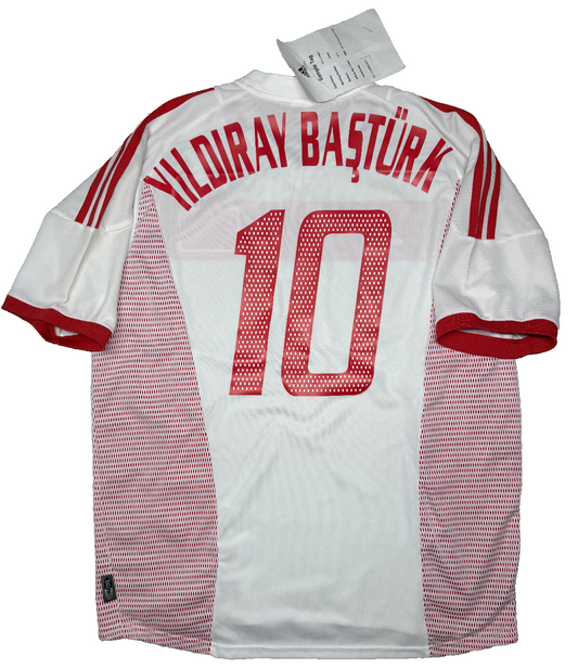 maglia calcio vintage Turchia Adidas Turkey Yildiray Basturk Japan WC 2002 *NEW*