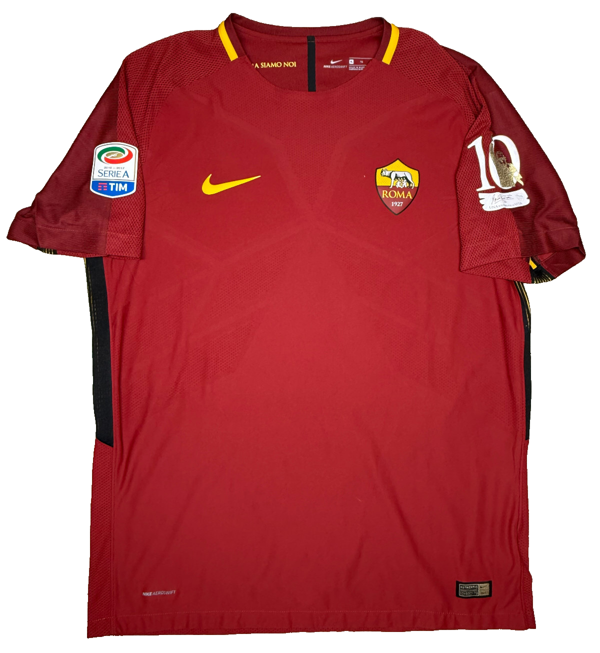 Maglia roma TOTTI NIKE last game 2017 Authentic VAPOR XL serie A limited edition