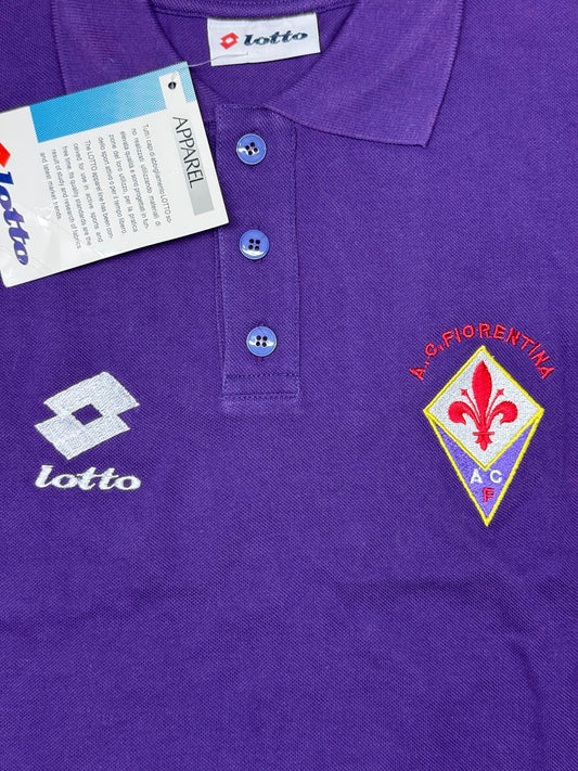 maglia calcio vintage fiorentina Polo Batistuta 1991 1992 Lotto Giocheria NUOVA
