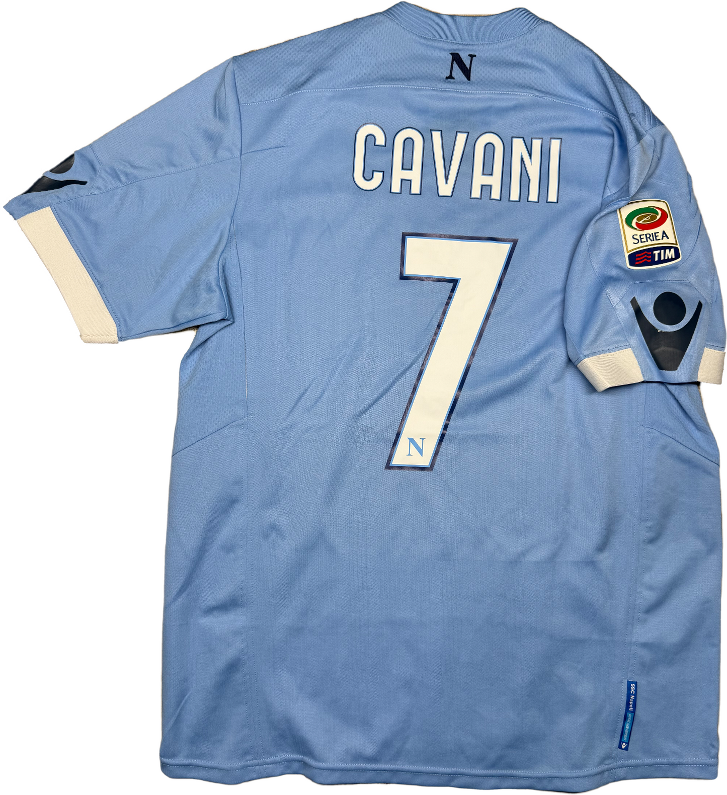 maglia calcio vintage Napoli Cavani home 2009 2010 shirt Jersey Macron XL Lete