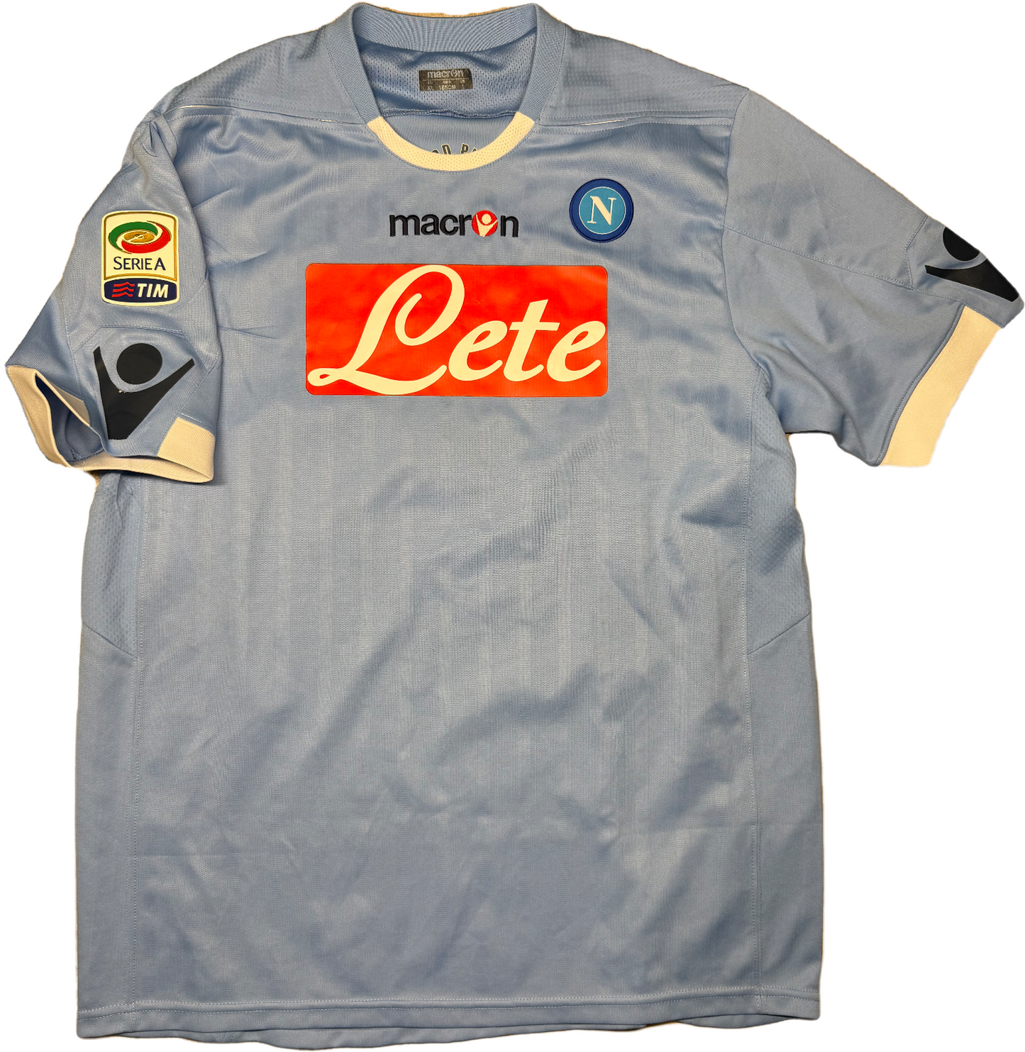maglia calcio vintage Napoli Cavani home 2009 2010 shirt Jersey Macron XL Lete