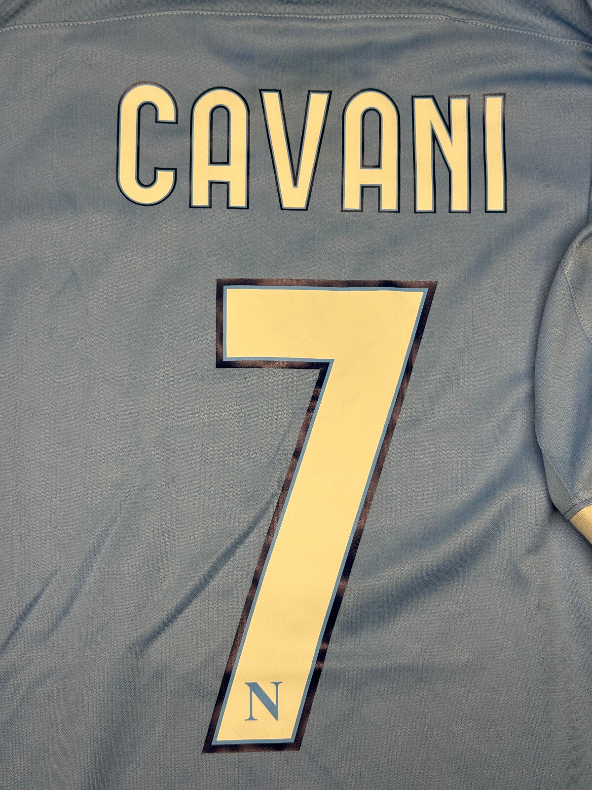 maglia calcio vintage Napoli Cavani home 2009 2010 shirt Jersey Macron XL Lete