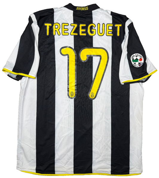 maglia calcio vintage Juventus TREZEGUET serie A  2009-10 home XL NIKE
