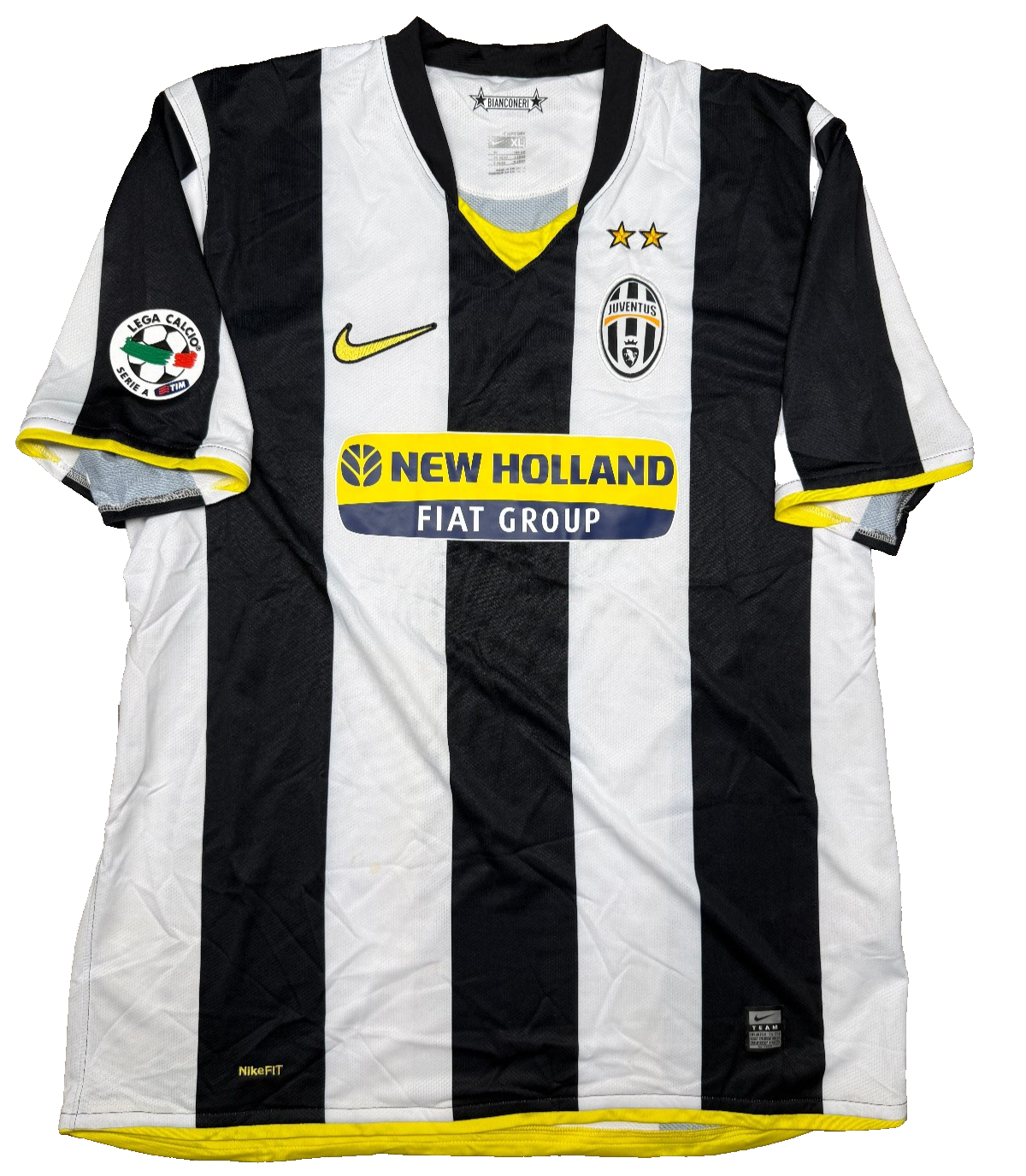 maglia calcio vintage Juventus TREZEGUET serie A  2009-10 home XL NIKE