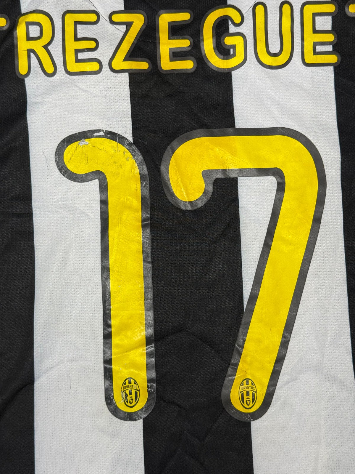 maglia calcio vintage Juventus TREZEGUET serie A  2009-10 home XL NIKE