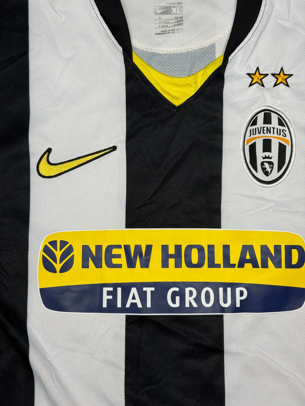 maglia calcio vintage Juventus TREZEGUET serie A  2009-10 home XL NIKE