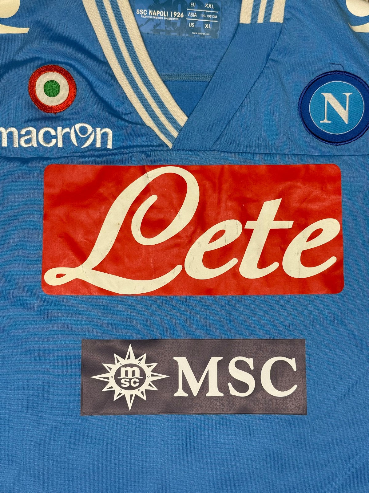 maglia calcio vintage Napoli HAMSIK home 2012 2013 shirt Jersey Macron XXL Lete