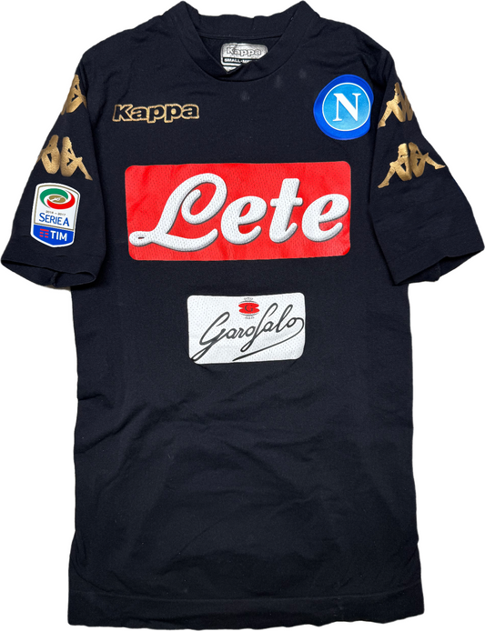 Maglia Calcio vintage Napoli 2016-17 Insigne Lete Serie A Kappa S/M gara Kimbo