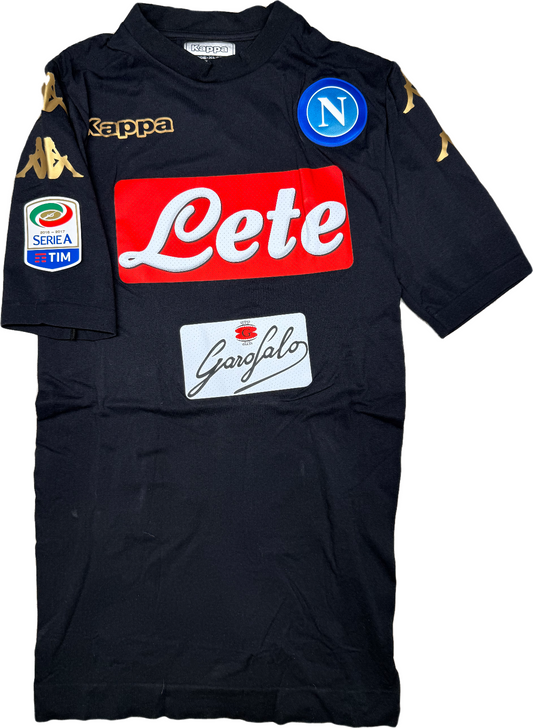 Maglia Calcio vintage Napoli 2016-17 Hamsik Lete Serie A Kappa L/XL gara Kimbo