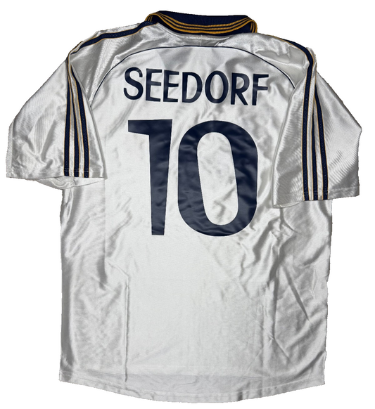 maglia calcio Real Madrid vintage Seedorf #10 Teka camiseta 1998 1999 Adidas