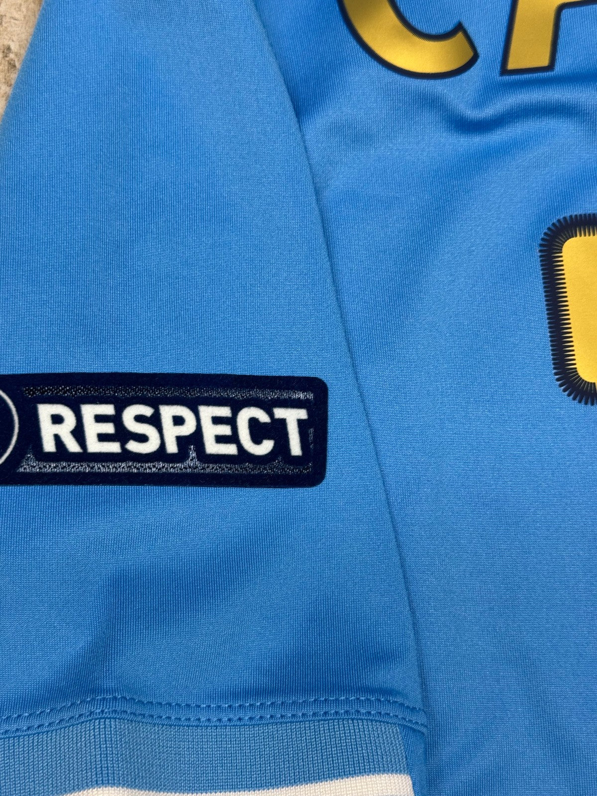 maglia calcio vintage Napoli CAVANI UEFA Champions 2011 2012 shirt Macron M Lete