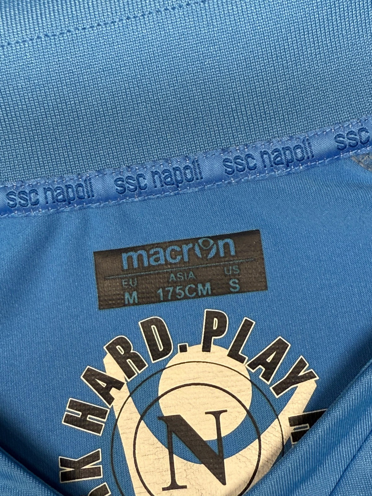 maglia calcio vintage Napoli CAVANI UEFA Champions 2011 2012 shirt Macron M Lete