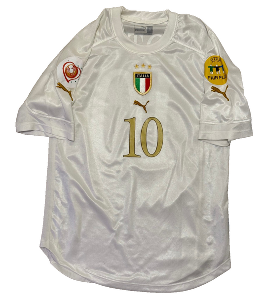 maglia calcio italia TOTTI Euro 2004 Portugal Jersey home M Puma shirt vintage