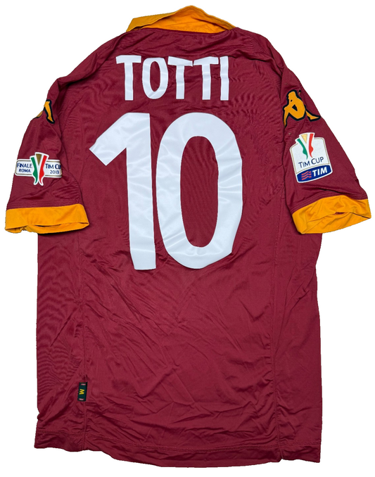 maglia calcio AS Roma vintage Totti Finale TIM CUP 26 Maggio 2013 Wind Home M