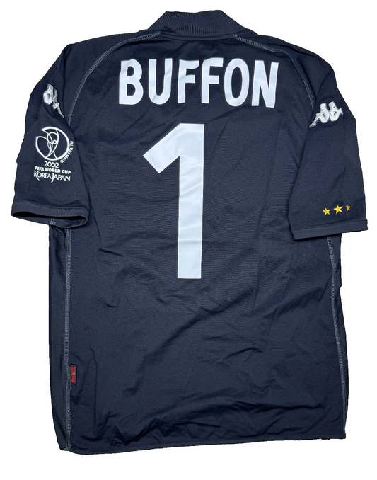 maglia calcio Italia Vintage Buffon World CUP 2002 Kappa goalkeeper shirt XL