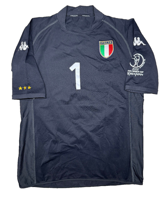 maglia calcio Italia Vintage Buffon World CUP 2002 Kappa goalkeeper shirt XL