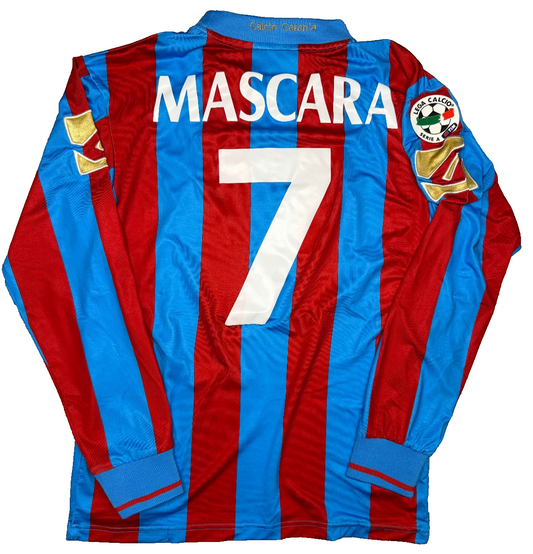 maglia calcio vintage CATANIA MASCARA Legea 2009 2010 Serie A Home L