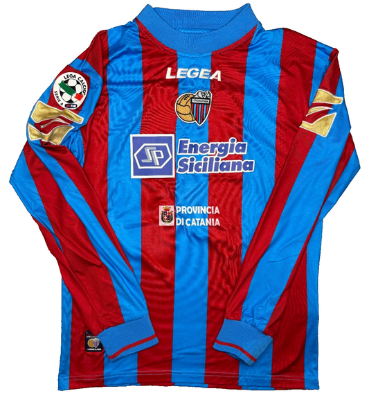maglia calcio vintage CATANIA MASCARA Legea 2009 2010 Serie A Home L