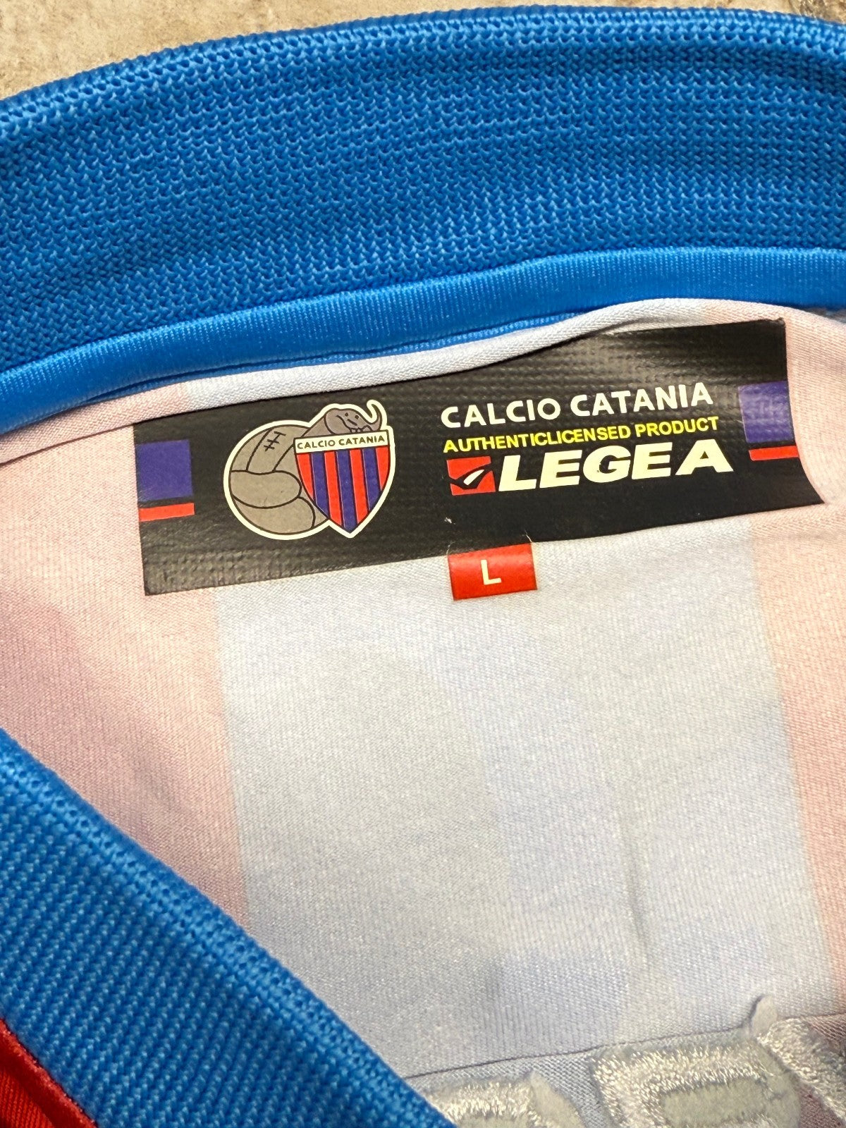 maglia calcio vintage CATANIA MASCARA Legea 2009 2010 Serie A Home L