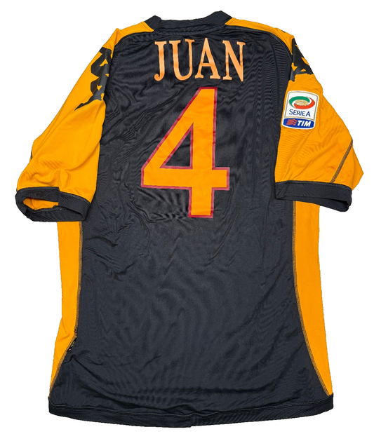 Maglia calcio vintage Roma JUAN Kappa 2010 2011 Wind Serie A XL third