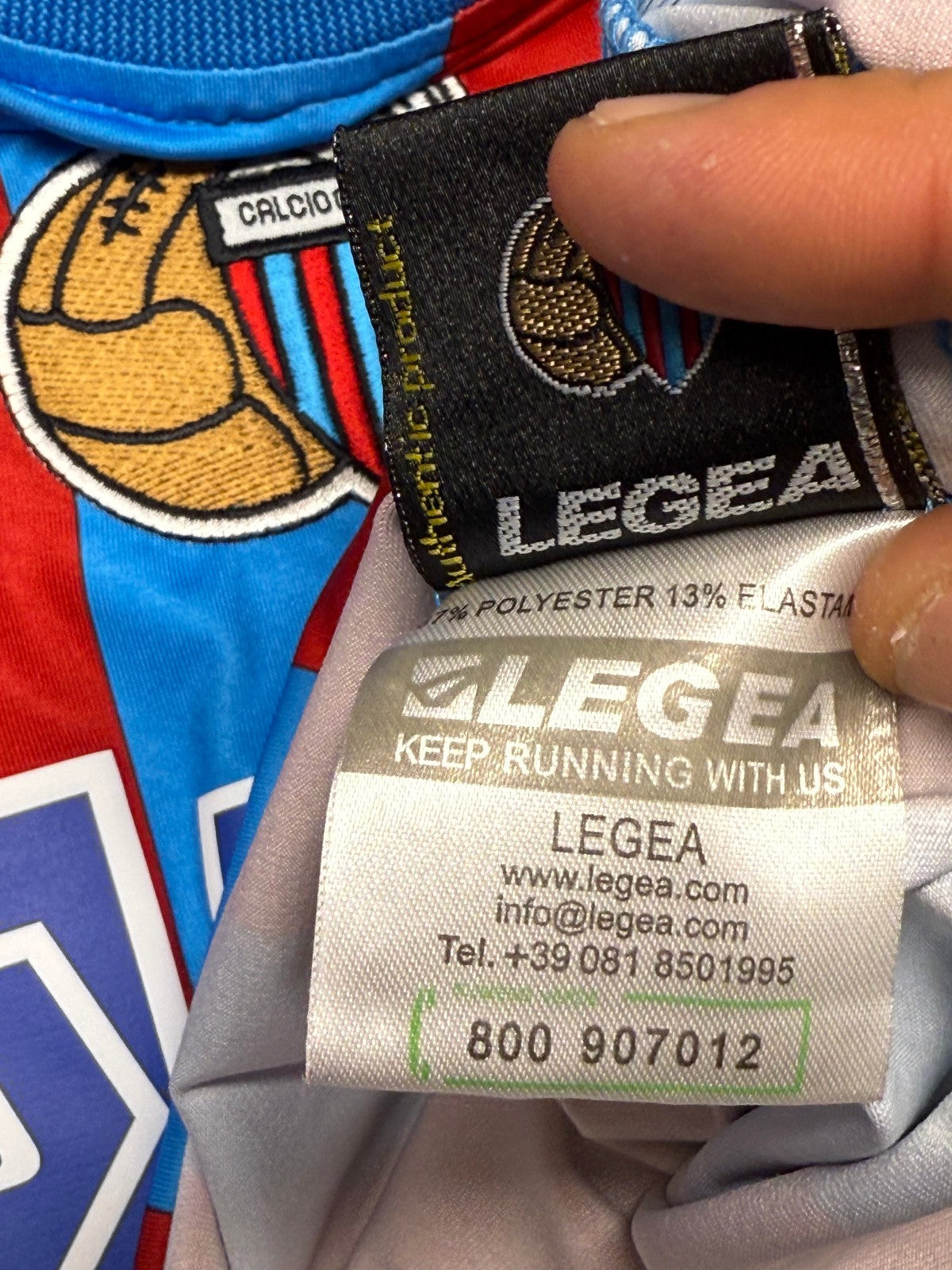 maglia calcio vintage CATANIA MASCARA Legea 2009 2010 Serie A Home L