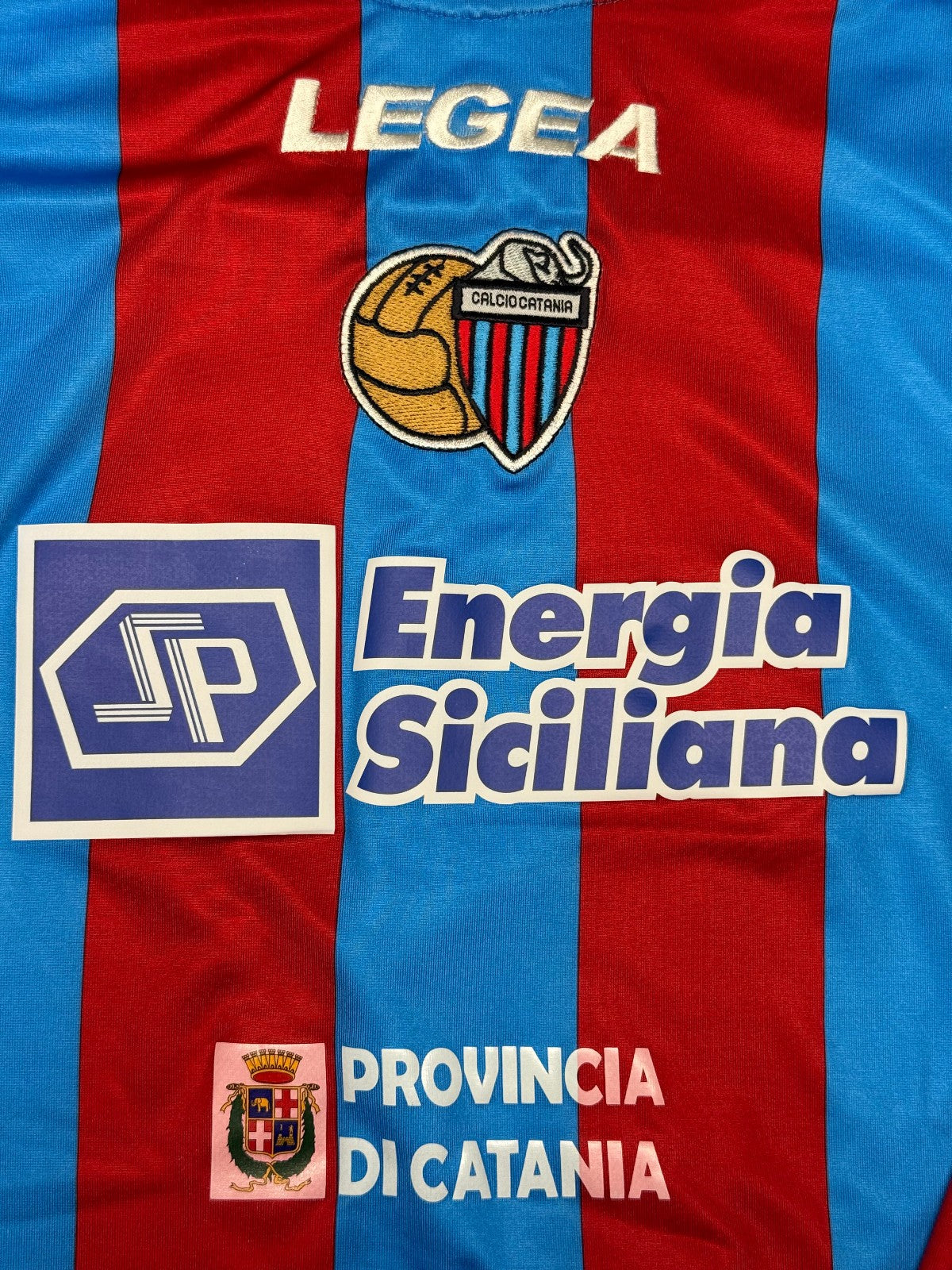 maglia calcio vintage CATANIA MASCARA Legea 2009 2010 Serie A Home L