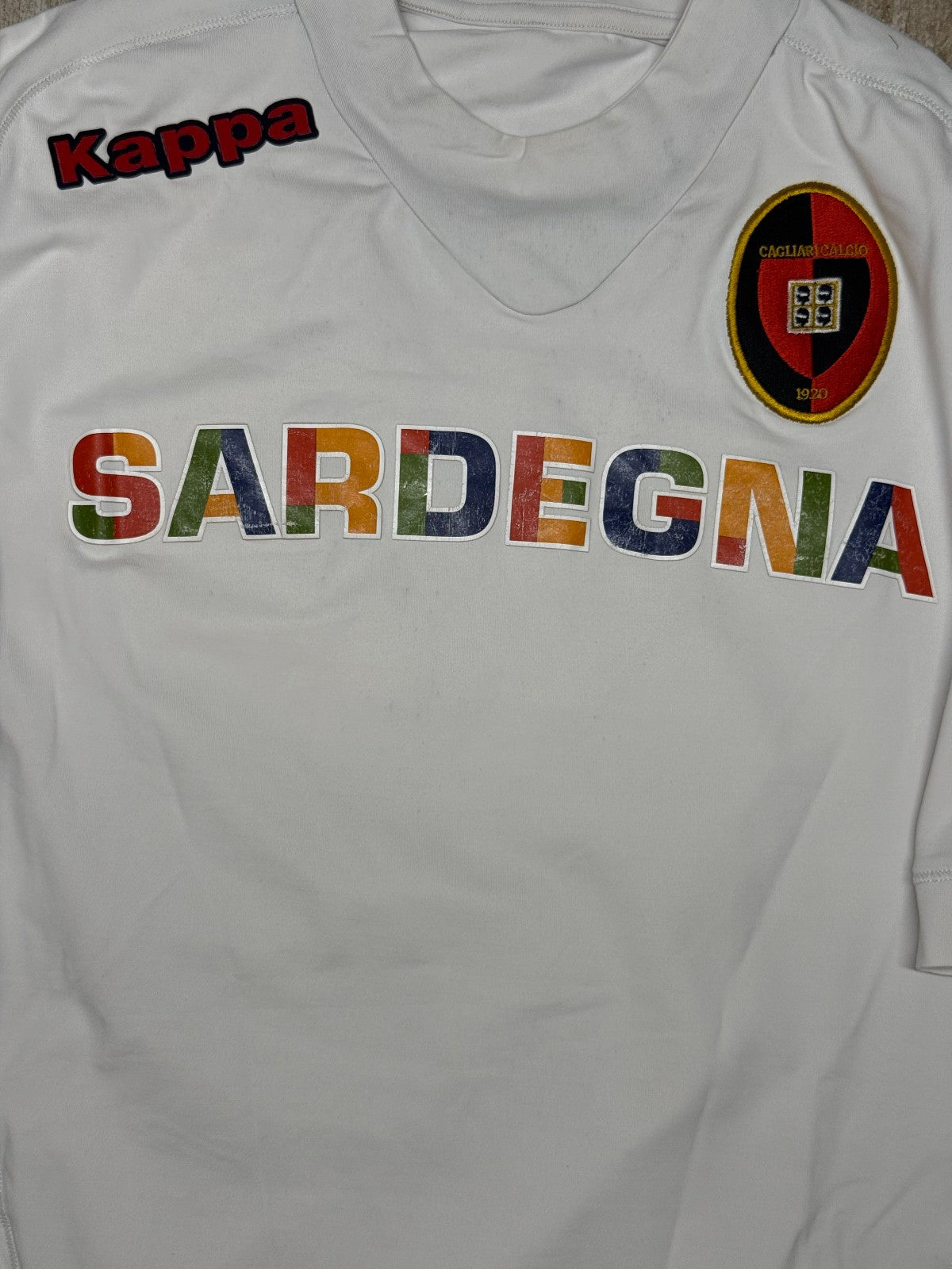 maglia calcio vintage Cagliari ASTORI #13 Kappa 2011 2012 M Sardegna Tirrenia