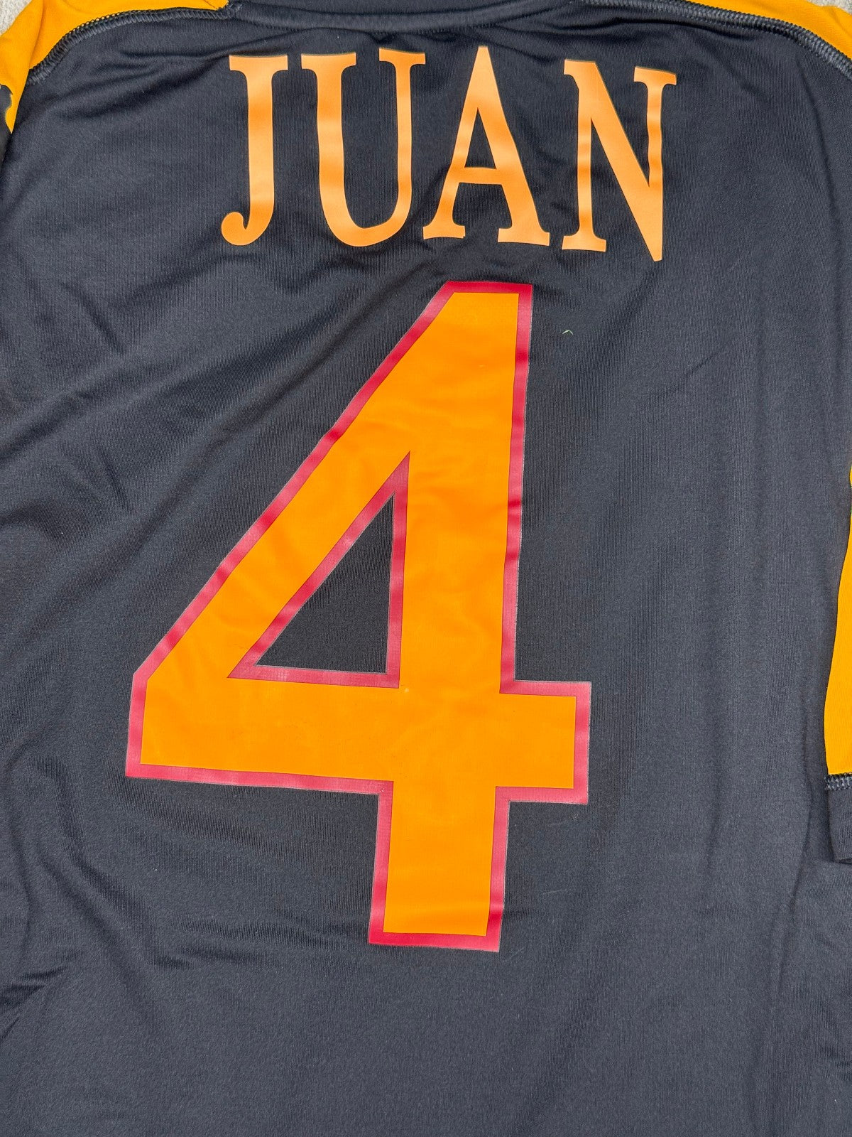 Maglia calcio vintage Roma JUAN Kappa 2010 2011 Wind Serie A XL third