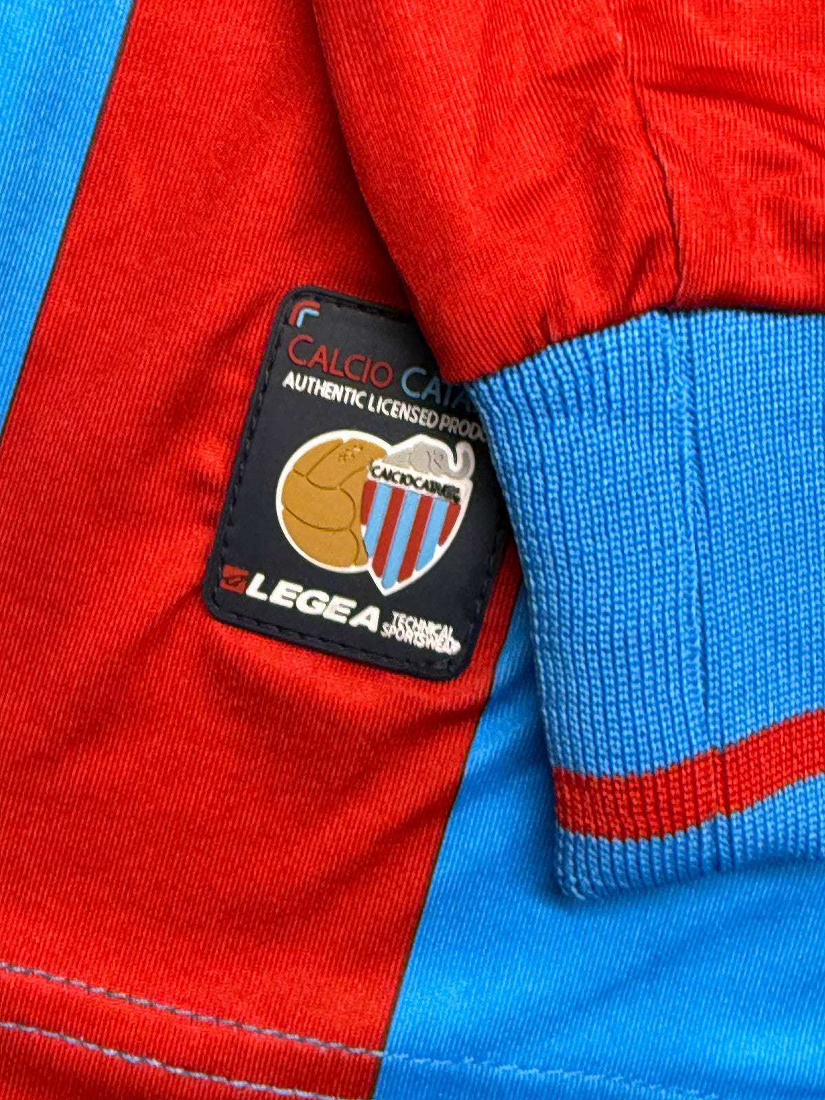 maglia calcio vintage CATANIA MASCARA Legea 2009 2010 Serie A Home L