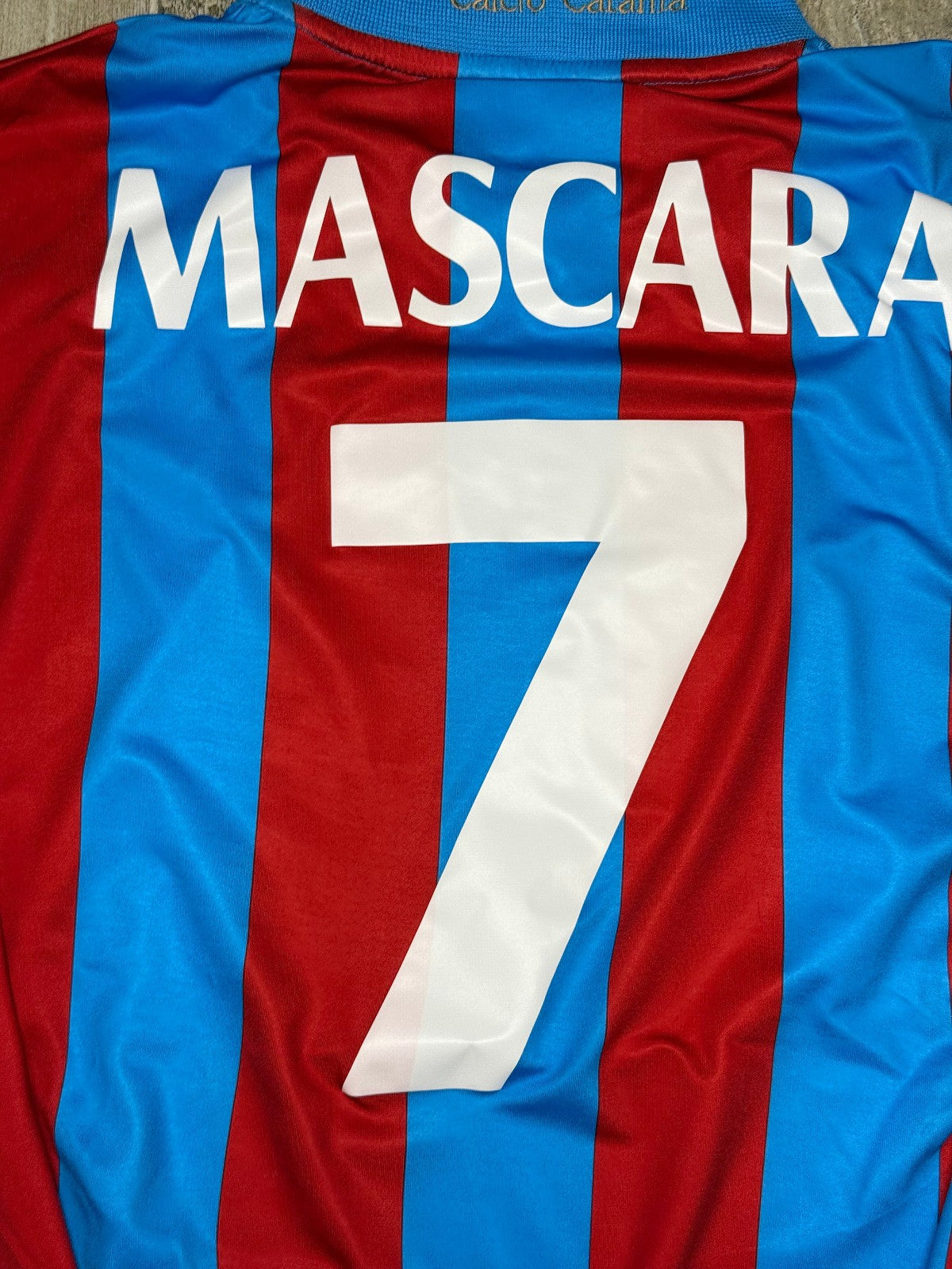 maglia calcio vintage CATANIA MASCARA Legea 2009 2010 Serie A Home L