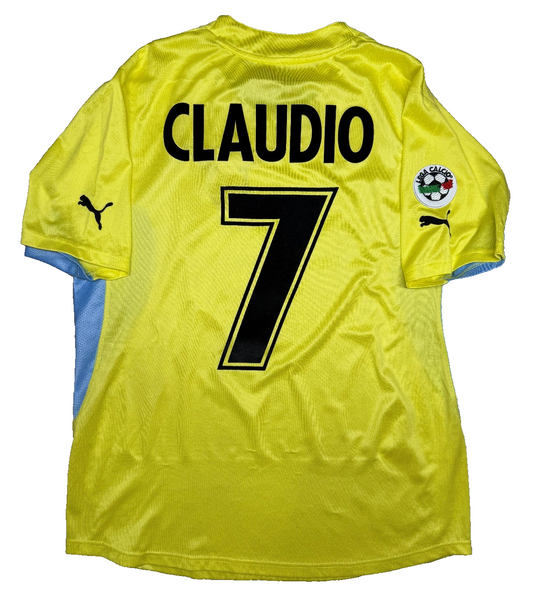 maglia calcio vintage SS Lazio Puma Cirio 2001 2002 CLAUDIO LOPEZ L