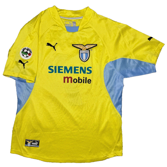 maglia calcio vintage SS Lazio Puma Cirio 2001 2002 CLAUDIO LOPEZ L