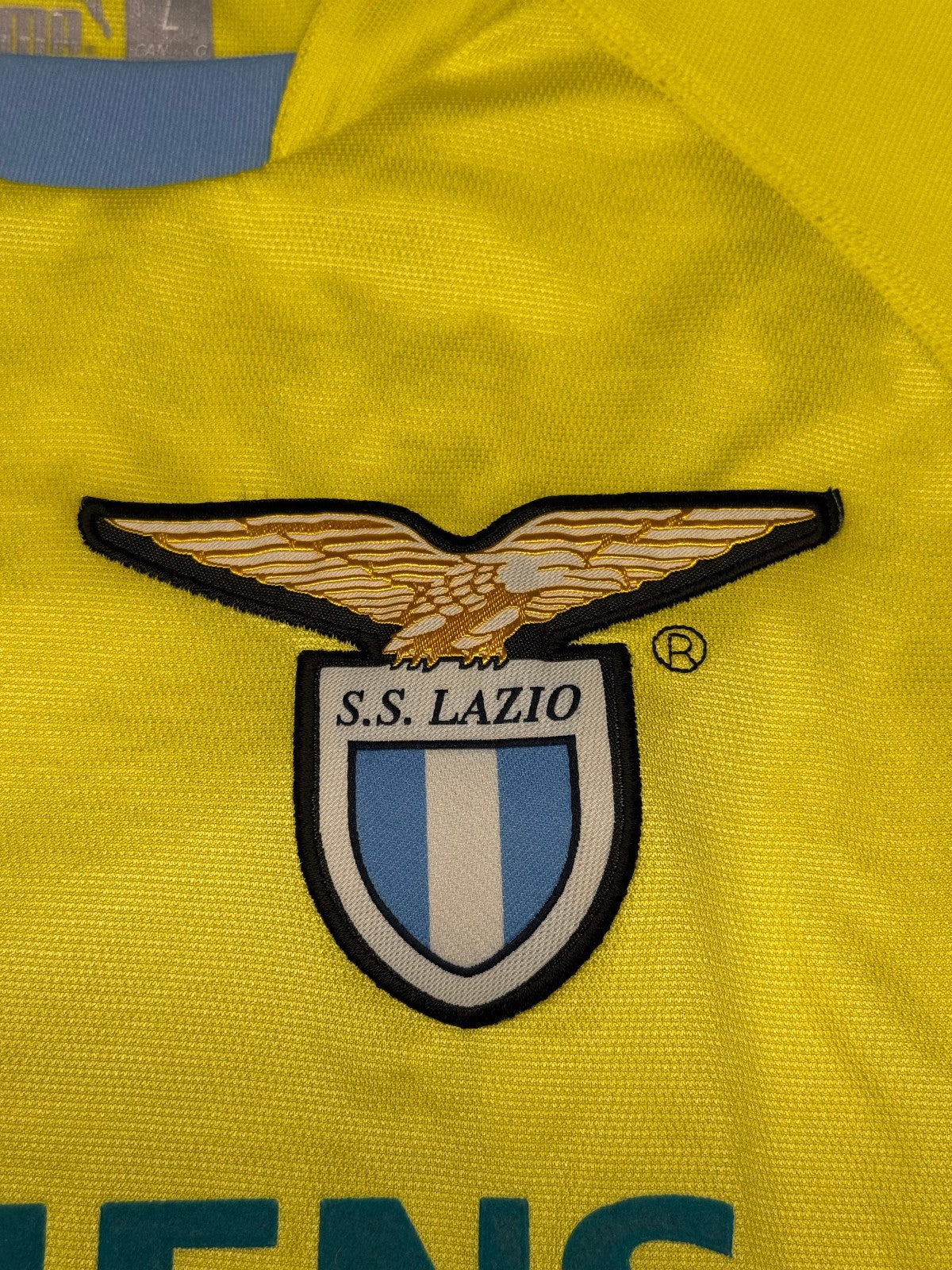 maglia calcio vintage SS Lazio Puma Cirio 2001 2002 CLAUDIO LOPEZ L
