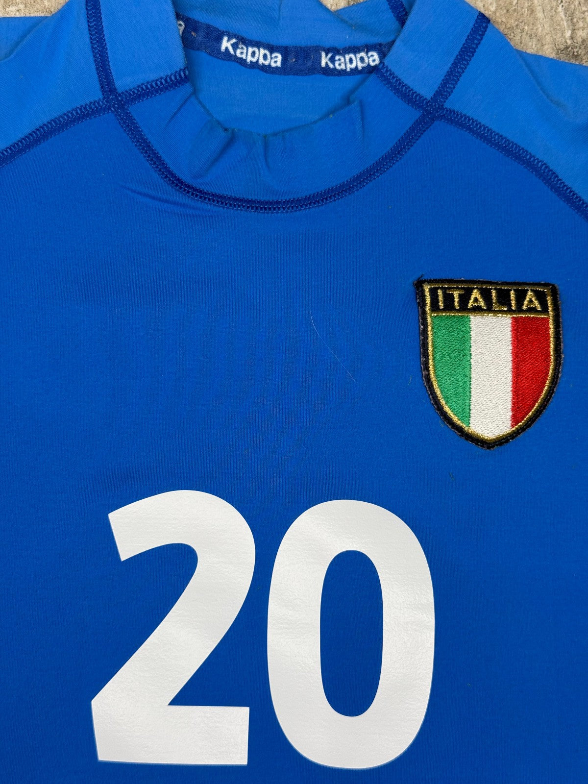 maglia italia Kappa EURO 2000 TOTTI 20 Player version home XL jersey