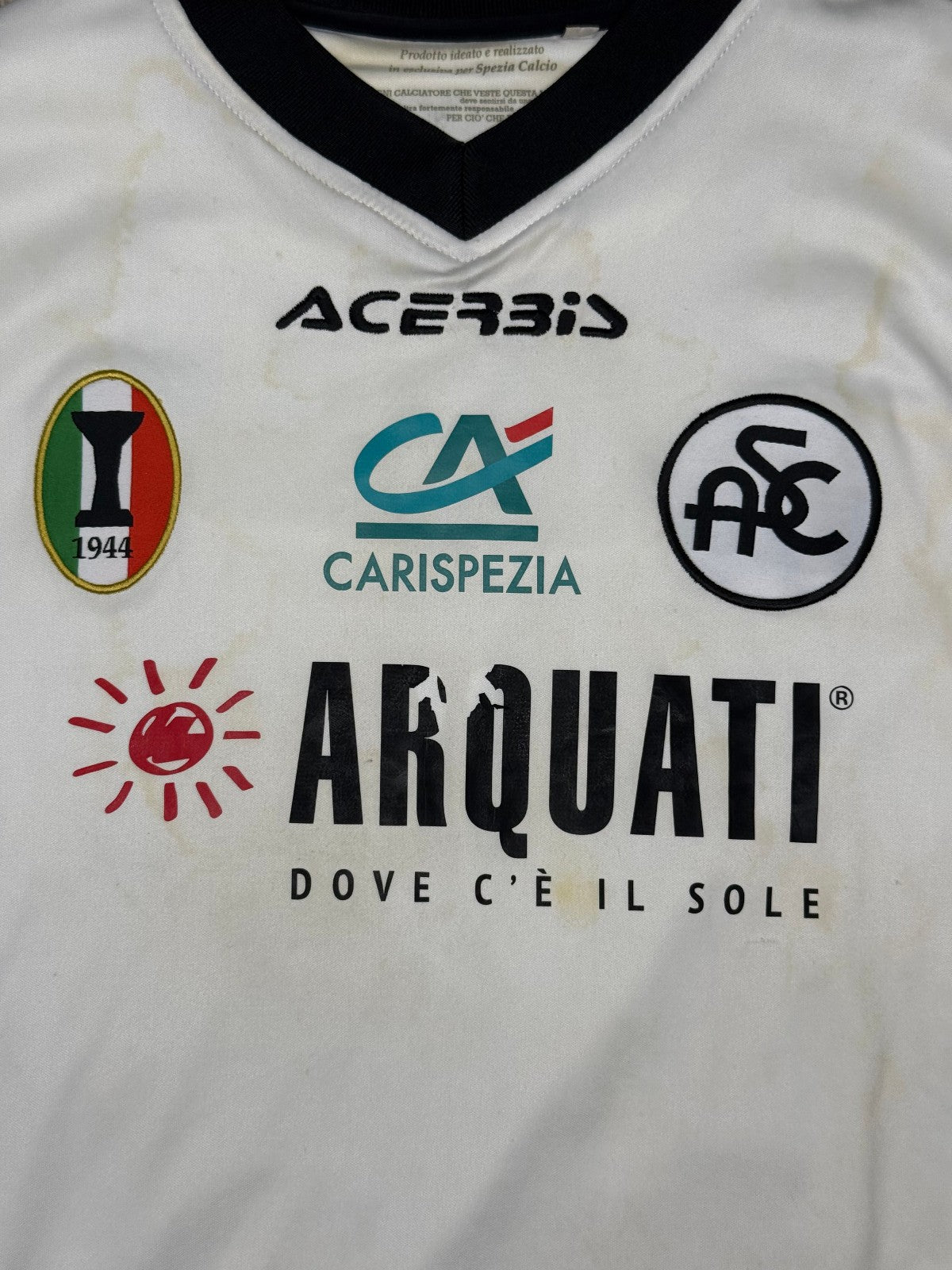 maglia calcio vintage La Spezia Granoche 2016 2017 Serie B away shirt XL