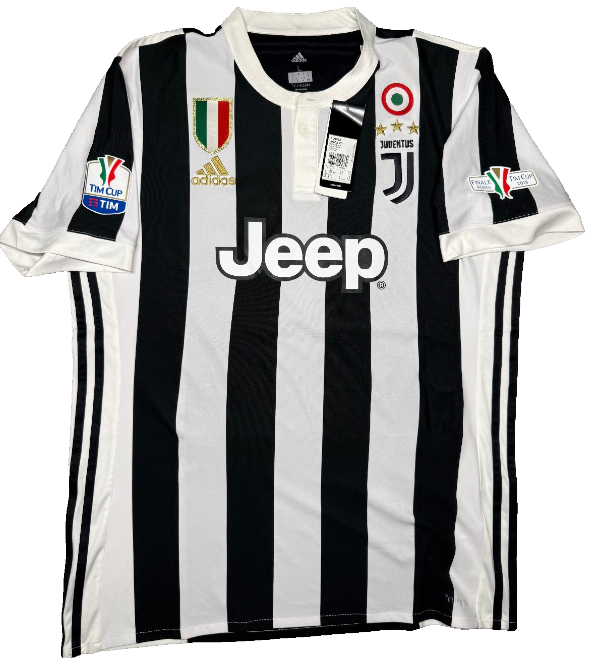 maglia calcio Adidas Juventus MANDZUKIC Finale Tim Cup Roma 2018 vs Milan L Jeep