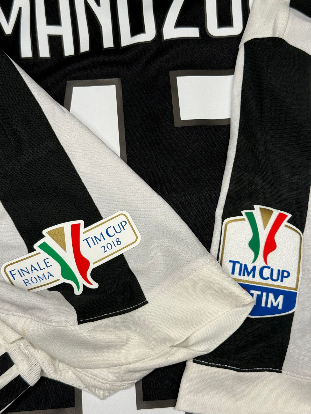 maglia calcio Adidas Juventus MANDZUKIC Finale Tim Cup Roma 2018 vs Milan L Jeep