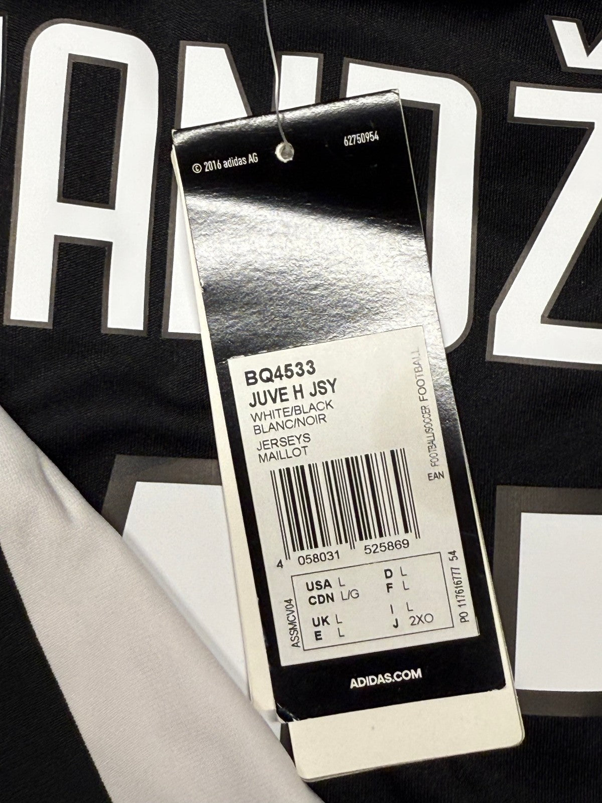 maglia calcio Adidas Juventus MANDZUKIC Finale Tim Cup Roma 2018 vs Milan L Jeep