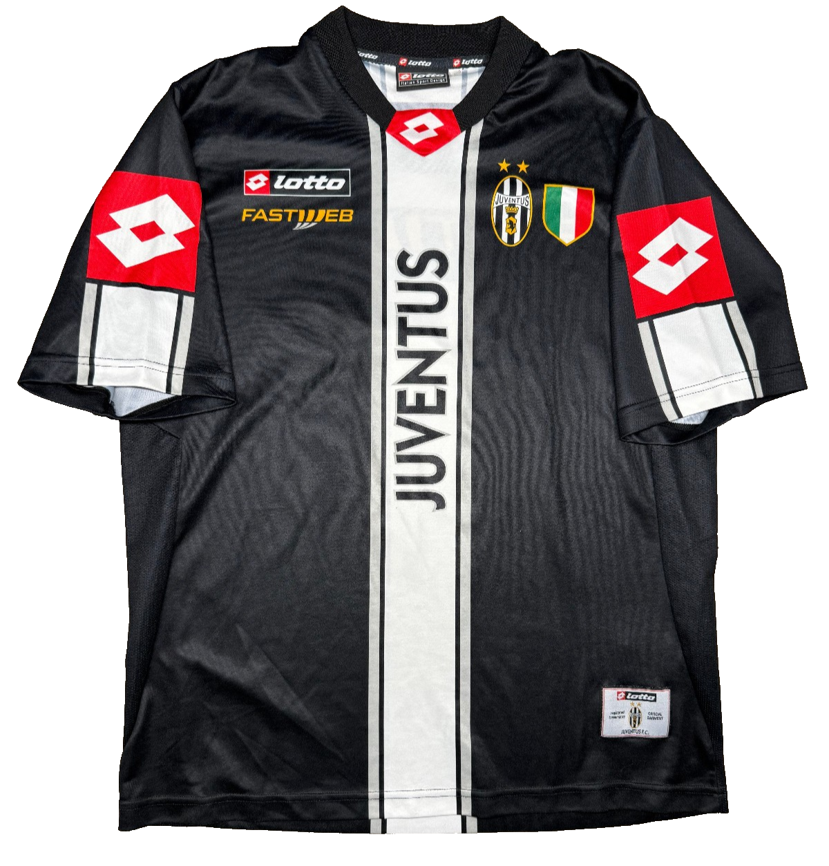 maglia calcio juventus Lotto 2002 2003 L training Worn Fastweb jersey vintage