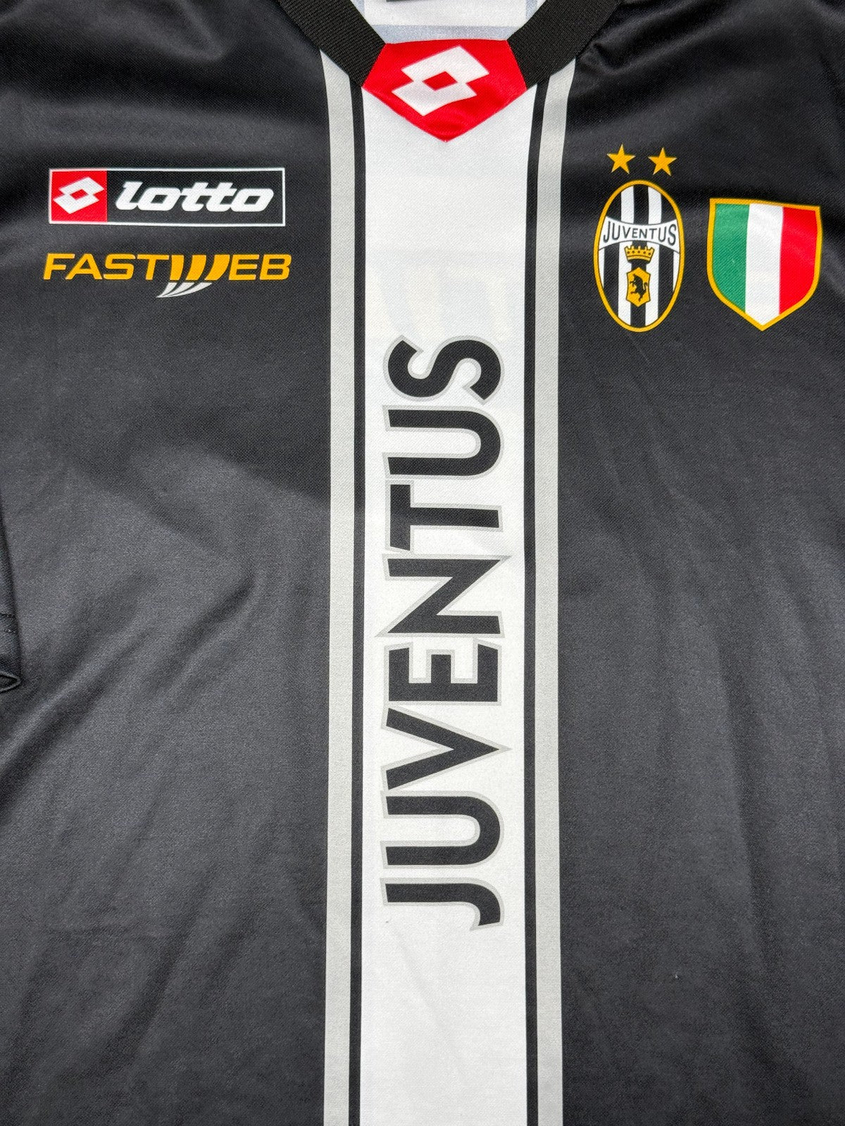 maglia calcio juventus Lotto 2002 2003 L training Worn Fastweb jersey vintage