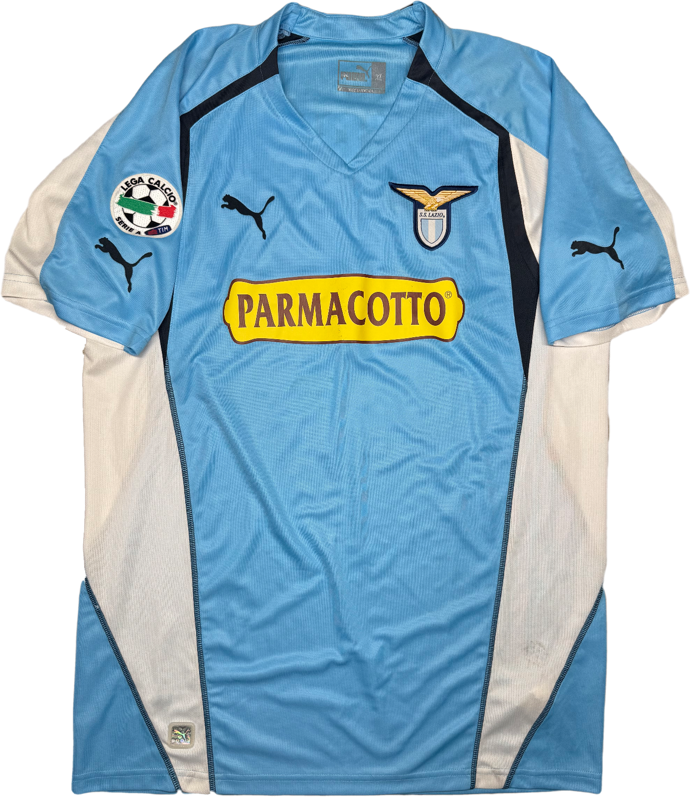 maglia calcio vintage Lazio Di Canio 2004 2005 Coppa Italia Puma Serie A XL